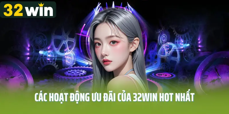 Các hoạt động ưu đãi của 32win hot nhất